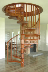 Mahogany Spiral Staircase